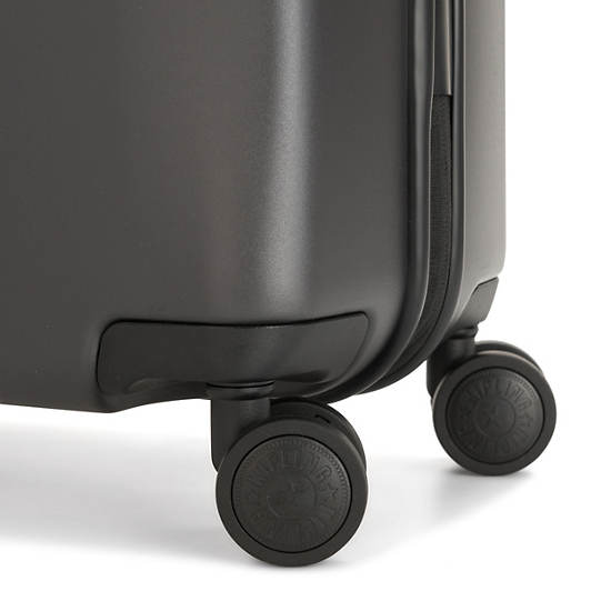 Curiosity Small 4 Wheeled Rolling Luggage, Black Grey Mix, large