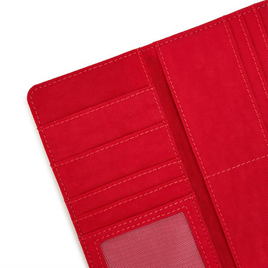 Money Land Snap Wallet, Red Rouge, large