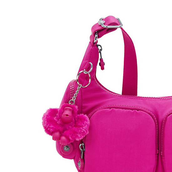 Rikka Small Crossbody Bag, Glowing Fuchsia, large