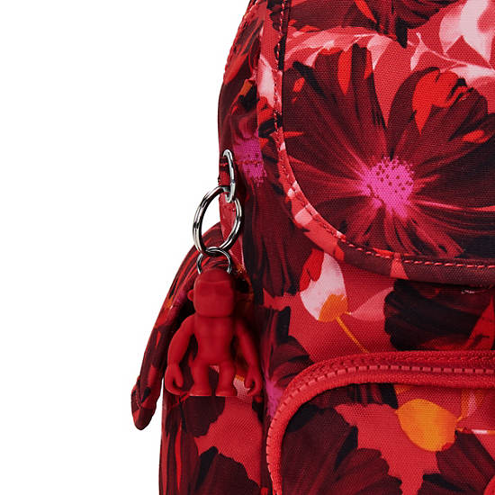 City Pack Mini Printed Backpack, Poppy Floral, large