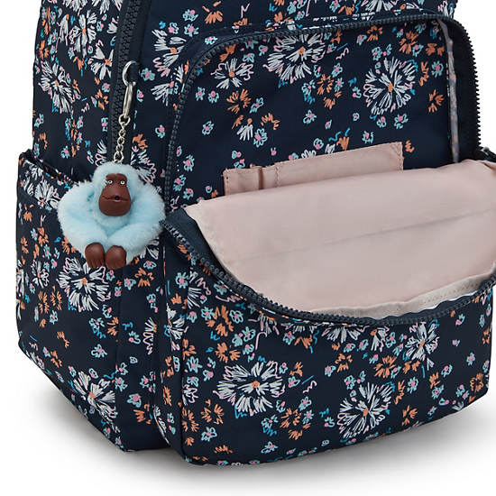 Seoul Large Printed 15" Laptop Backpack, Flower Field, large