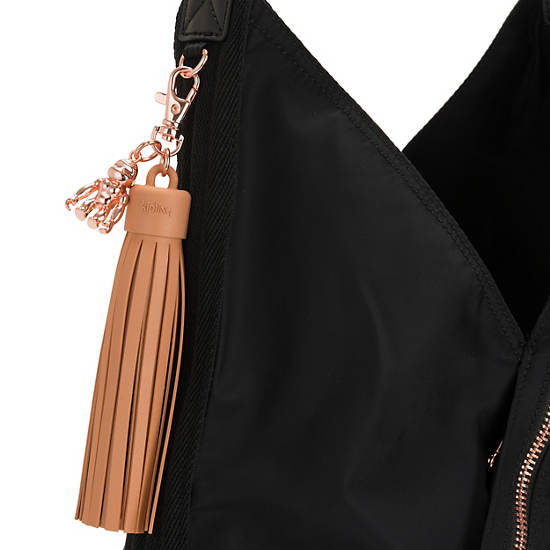 Olina Shoulder Bag, Rose Black, large