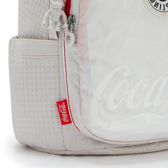 Coca-Cola Backpack, White Bone, large