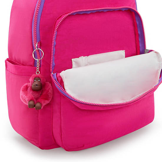 Seoul Large 15" Laptop Backpack, Azalea Pink, large