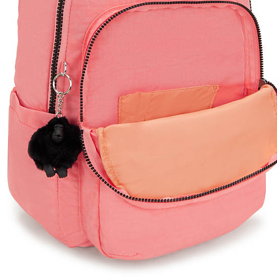 Seoul Large 15" Laptop Backpack, Peach Peace, large