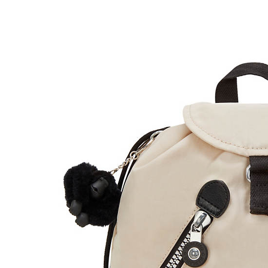 New Fundamental Small Backpack, Back To Beige H, large