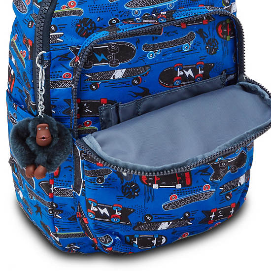 Seoul Small Printed Tablet Backpack, New Skate Print, large