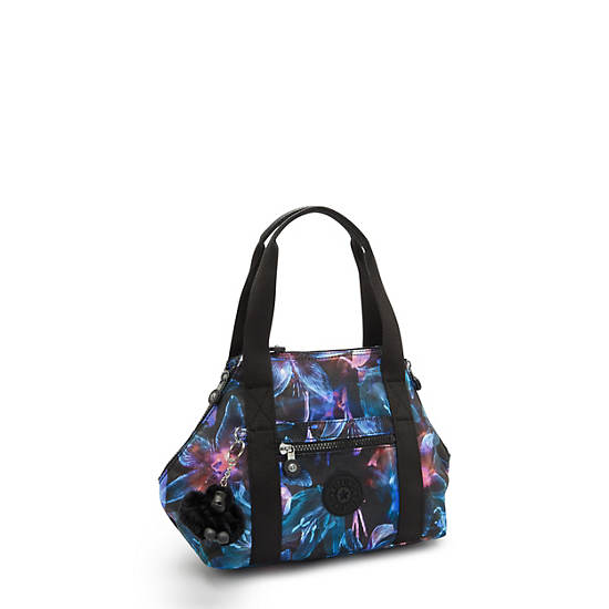 Art Mini Printed Shoulder Bag, Spectral Orchid, large