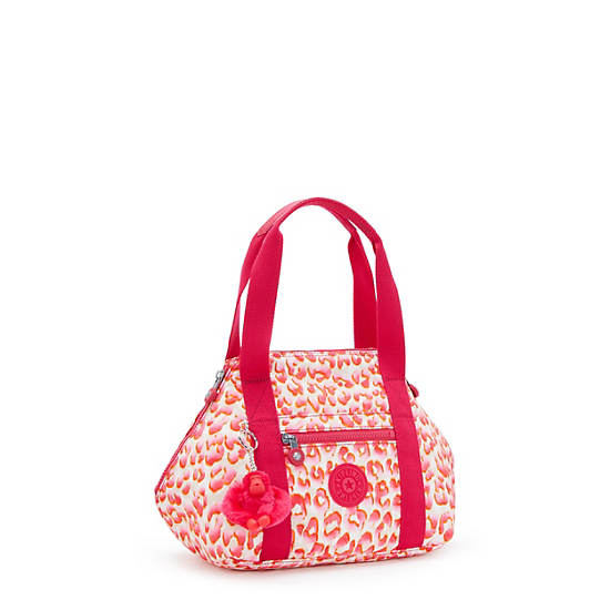 Art Mini Printed Shoulder Bag, Pink Cheetah, large