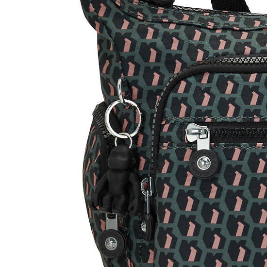 Gabbie Small Printed Crossbody Bag, 3D K Print, large Gabbie Small Printed Crossbody Bag, 3D K Print, large