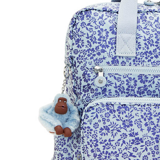 Audrie Printed Diaper Backpack, Garden Shimmer, large