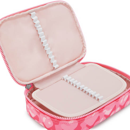 100 Pens Printed Case, Adorable Hearts, large
