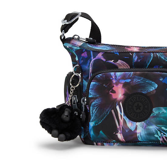 Gabbie Mini Printed Crossbody Bag, Spectral Orchid, large