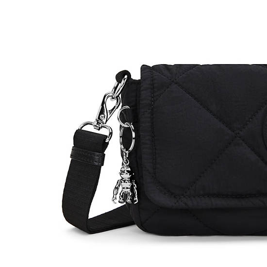 Aras Quilted Shoulder Bag, Cosmic Black Ql, large