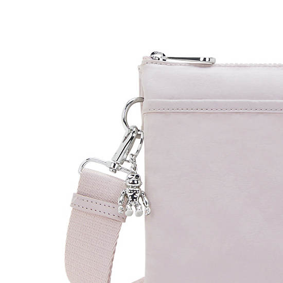 Riri Large Crossbody Bag, Gleam Silver, large