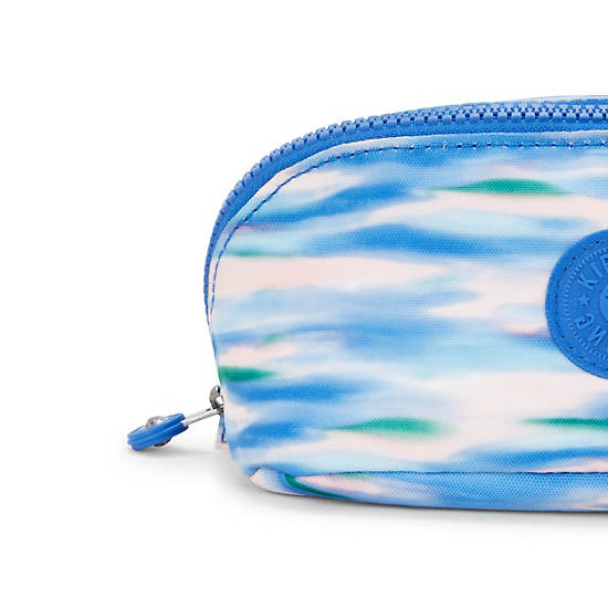 Mirko Small Printed Toiletry Bag, Diluted Blue, large