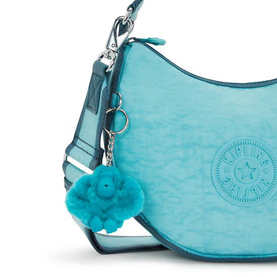 Malise Shoulder Bag, Deepest Aqua, large