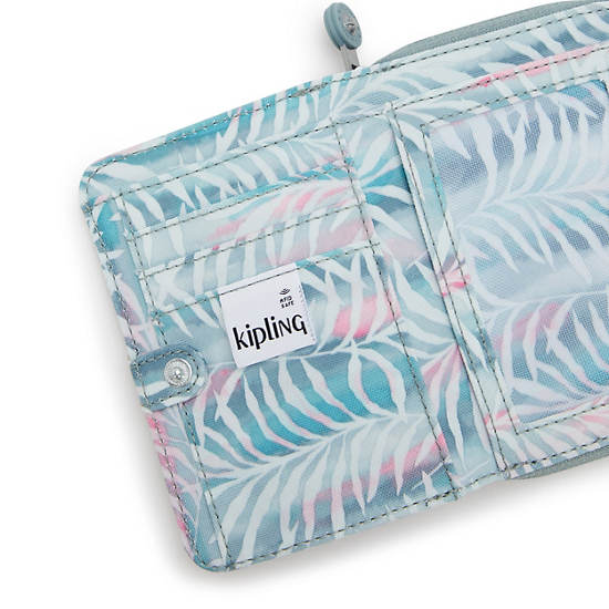 Money Love Small Printed Wallet, Palm Tree Leaves, large