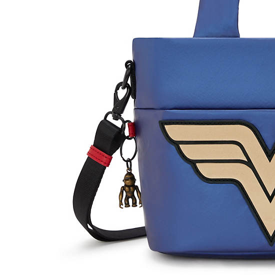 Wonder Woman Minta Pocket Shoulder Bag, Imperial Blue Block, large