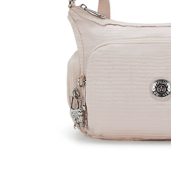 Gabb Small Jacquard Crossbody Bag, Pink Pearl Jacquard, large