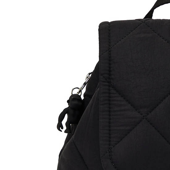 Adino Small Backpack, Cosmic Black Quilt, large