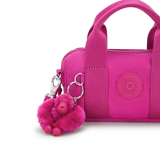 Bina Mini Shoulder Bag, Glowing Fuchsia, large