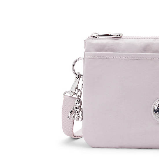 Riri Crossbody Bag, Gleam Silver, large