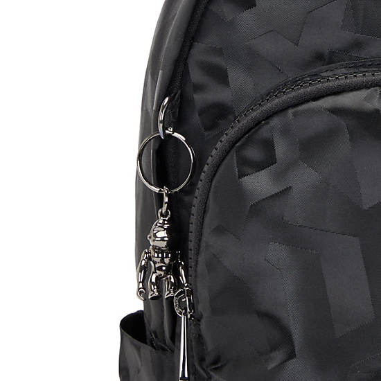 Delia Printed Backpack, Black 3D K JQ, large