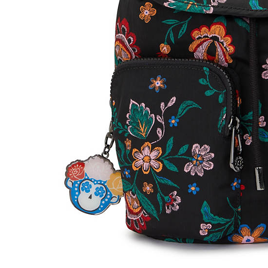 Frida Kahlo Anto Small Backpack, FK Floral, large