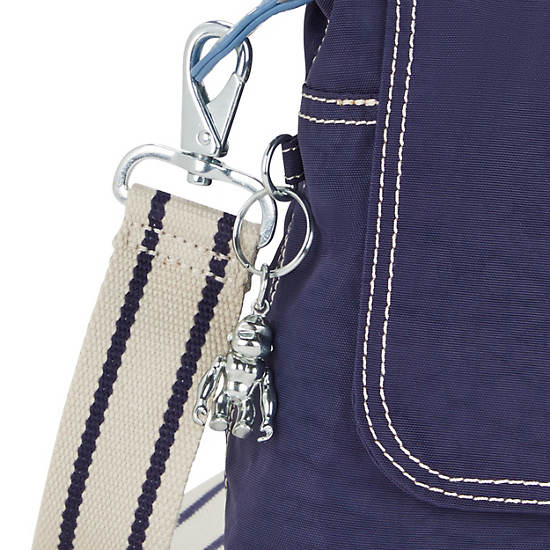 Ivette Shoulder Bag, Light Denim Jacquard, large Ivette Shoulder Bag, Light Denim Jacquard, large