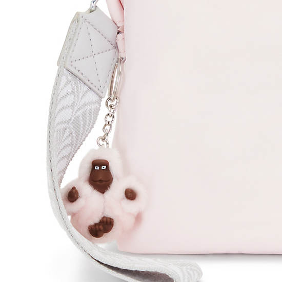 Tammi Wristlet Pouch, Sea Pink Metallic Block, large Tammi Wristlet Pouch, Sea Pink Metallic Block, large