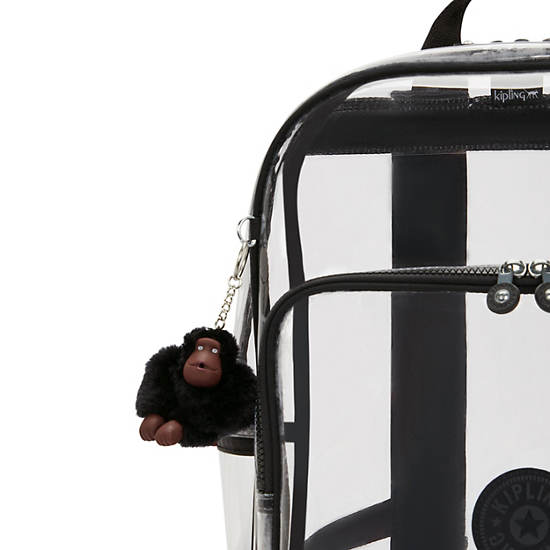 Bright Clear Backpack, Jet Black Fun, large