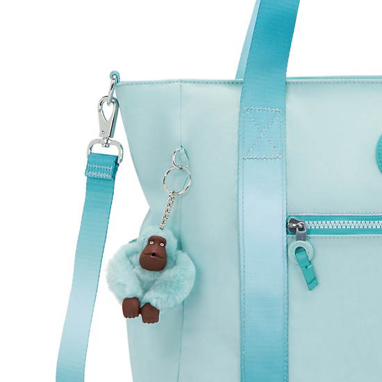 Jayla 15" Laptop Tote Bag, Electric Teal Ombre, large