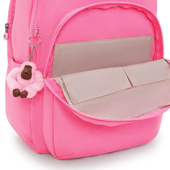 Seoul Extra Large Printed 17" Laptop Backpack, Pink Twinkle, large