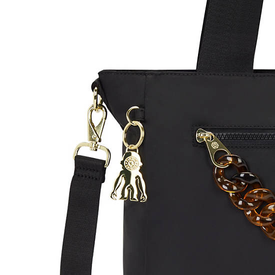 Neary Tortoise Chain Crossbody Bag, Charcoal Chain, large