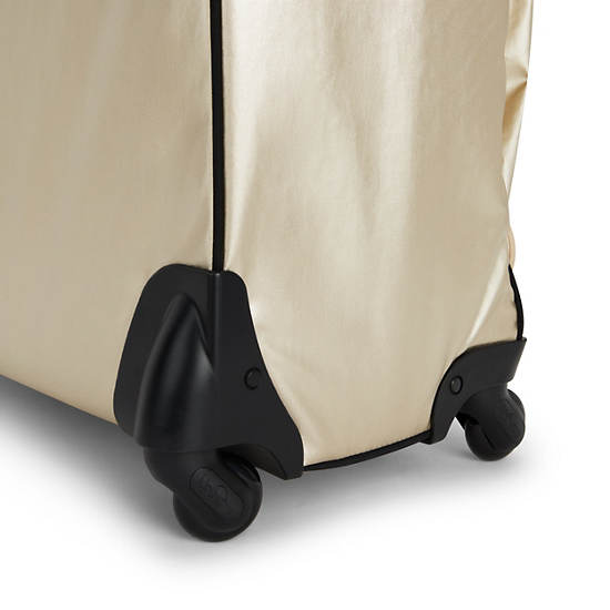 Darcey Large Metallic Rolling Luggage, Starry Gold Metallic, large