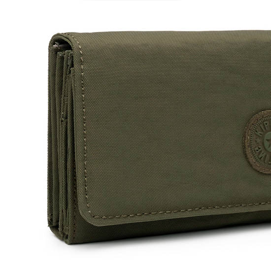 New Teddi Snap Wallet, Jaded Green Tonal Zipper, large