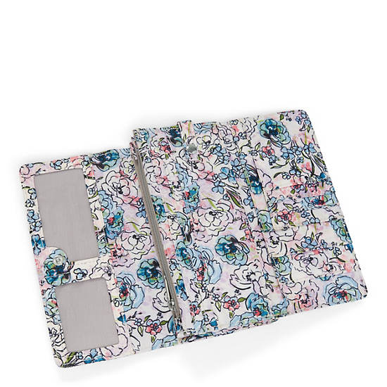 New Teddi Printed Snap Wallet, Floral Tapestry, large