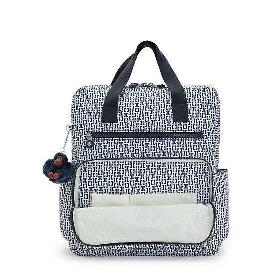 Audrie Printed Diaper Backpack, Artisanal, large