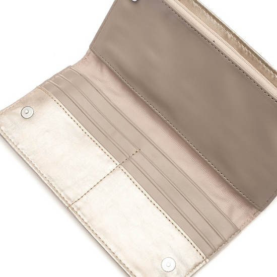 Joanna Metallic Slim Wallet, Shimmering Spots, large