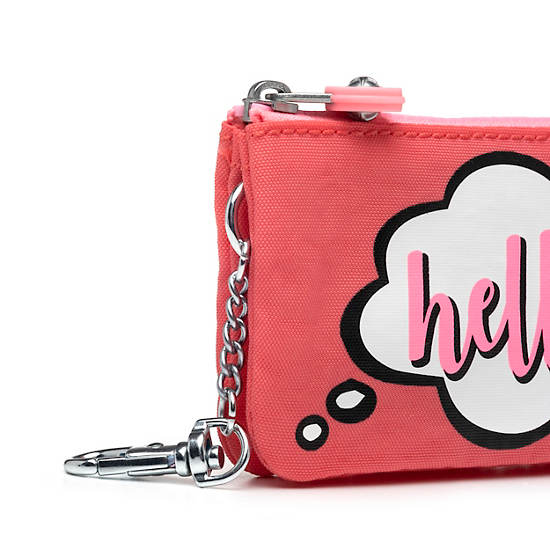 Creativity Mini Pouch Keychain, Posey Pink Metallic, large