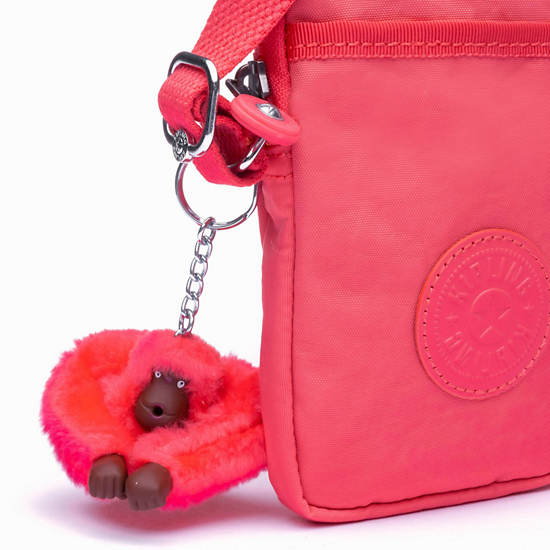 Tally Crossbody Phone Bag, Grapefruit Tonal Zipper, large