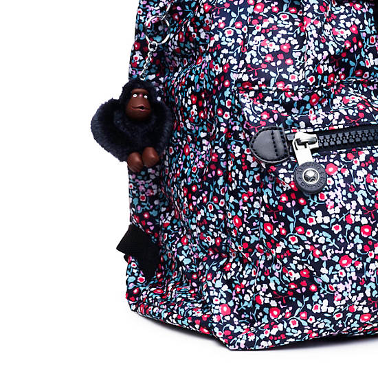 Keeper Printed Backpack, Rapid Navy, large
