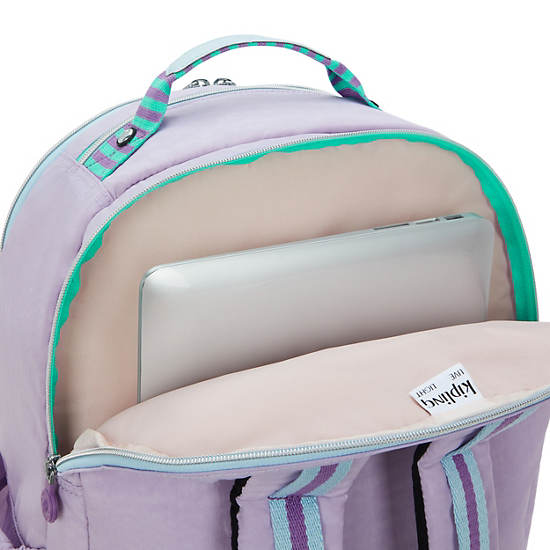 Seoul Extra Large 17" Laptop Backpack, Lavender Combo, large
