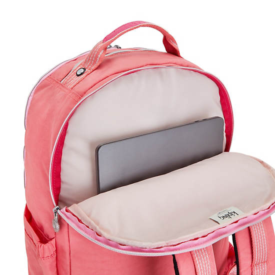Seoul Extra Large 17" Laptop Backpack, Joyous Pink Fun, large