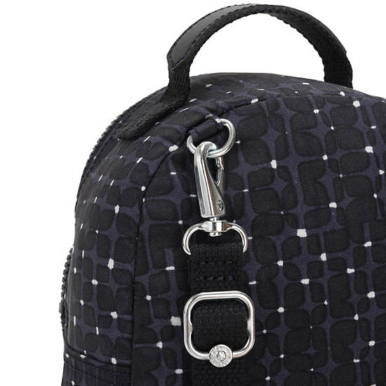 Alber 3-In-1 Convertible Mini Bag Printed Backpack, Tile Print, large
