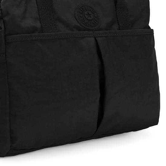 Kenzie Shoulder Bag, Black Tonal, large