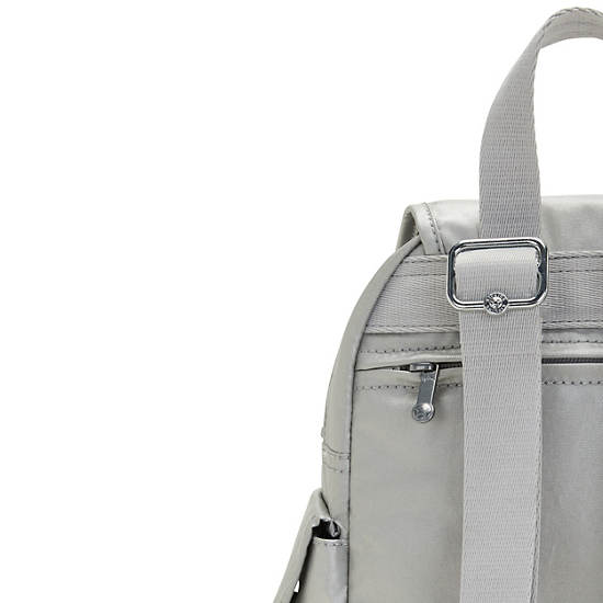 City Pack Mini Metallic Backpack, Bright Metallic, large