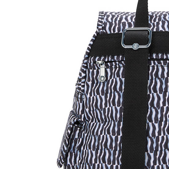 City Pack Small Printed Backpack, Holiday Waves, large