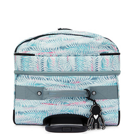 Spontaneous Large Printed Rolling Luggage, Palm Tree Leaves, large